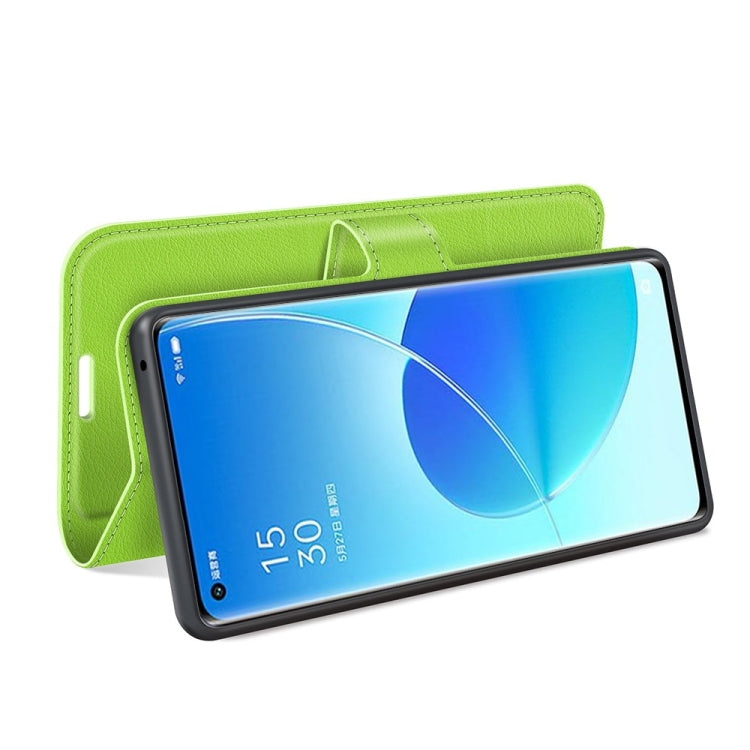 For OPPO Reno6 Pro 5G Litchi Texture Horizontal Flip Protective Case with Holder & Card Slots & Wallet