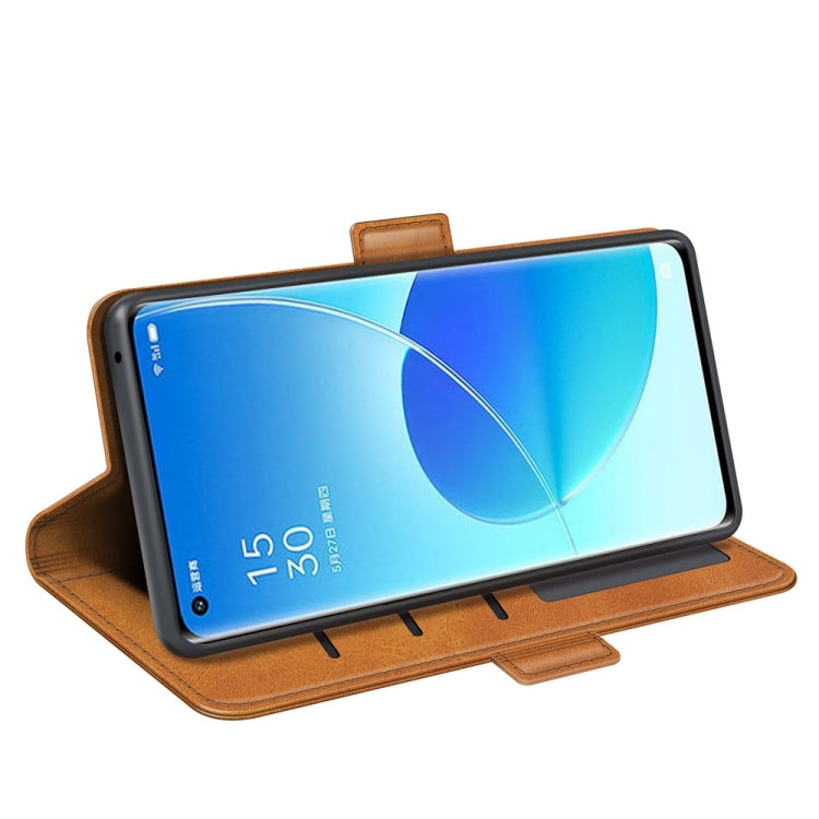 For OPPO Reno6 Pro 5G Dual-side Magnetic Buckle Horizontal Flip Leather Case with Holder & Card Slots & Wallet