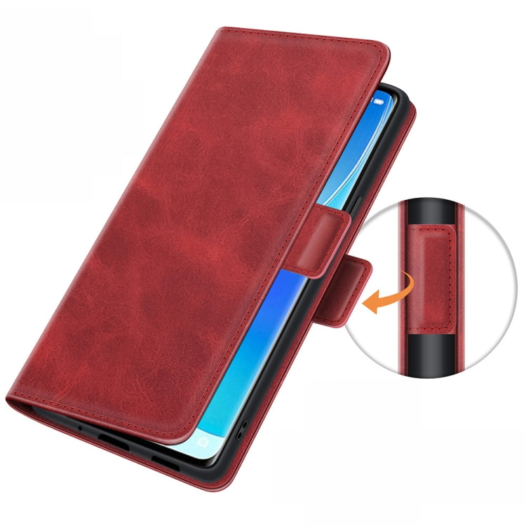For OPPO Reno6 Pro 5G Dual-side Magnetic Buckle Horizontal Flip Leather Case with Holder & Card Slots & Wallet