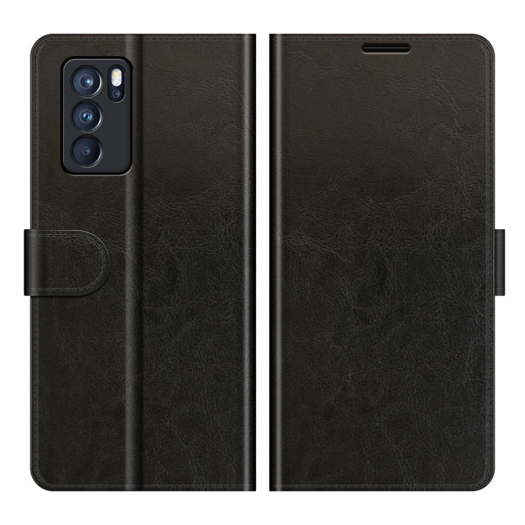 For OPPO Reno6 Pro 5G R64 Texture Single Horizontal Flip Protective Case with Holder & Card Slots & Wallet& Photo Frame