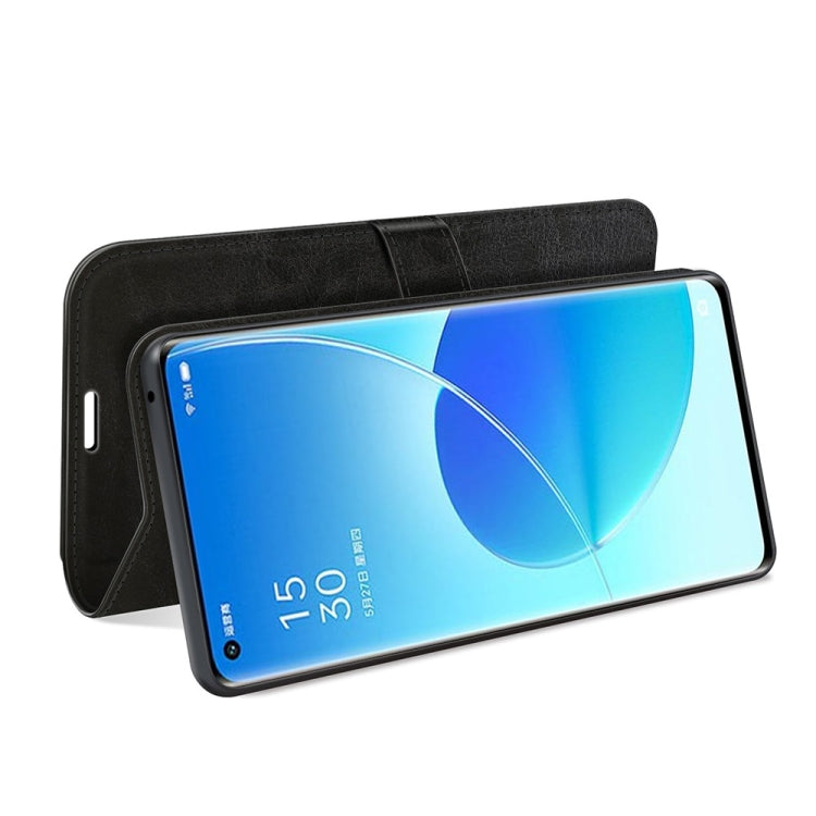 For OPPO Reno6 Pro 5G R64 Texture Single Horizontal Flip Protective Case with Holder & Card Slots & Wallet& Photo Frame