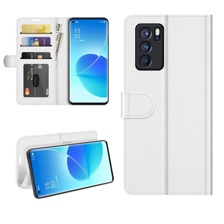 For OPPO Reno6 Pro 5G R64 Texture Single Horizontal Flip Protective Case with Holder & Card Slots & Wallet& Photo Frame