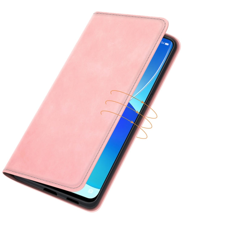 For OPPO Reno6 5G Retro-skin Business Magnetic Suction Leather Case with Holder & Card Slots & Wallet