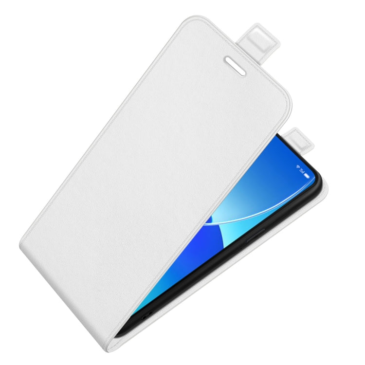 For OPPO Reno6 5G R64 Texture Single Vertical Flip Leather Protective Case with Card Slots & Photo Frame