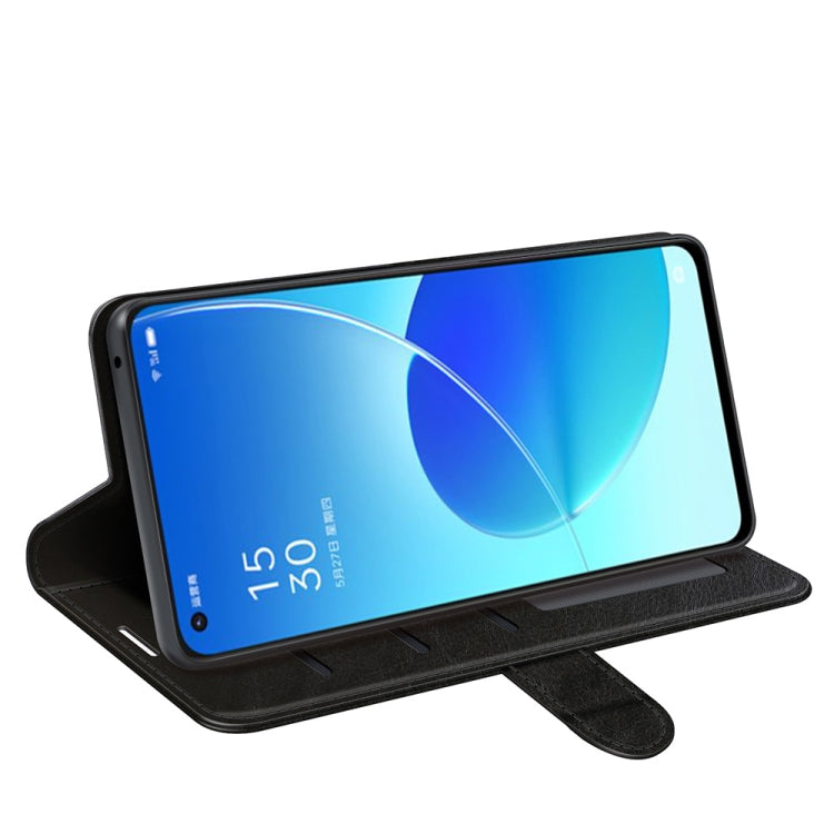 For OPPO Reno6 5G R64 Texture Single Horizontal Flip Protective Case with Holder & Card Slots & Wallet& Photo Frame