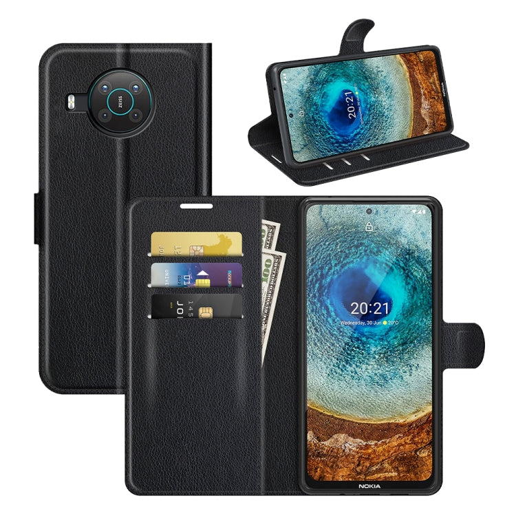 For Nokia X10/X20 Litchi Texture Horizontal Flip Protective Case with Holder & Card Slots & Wallet