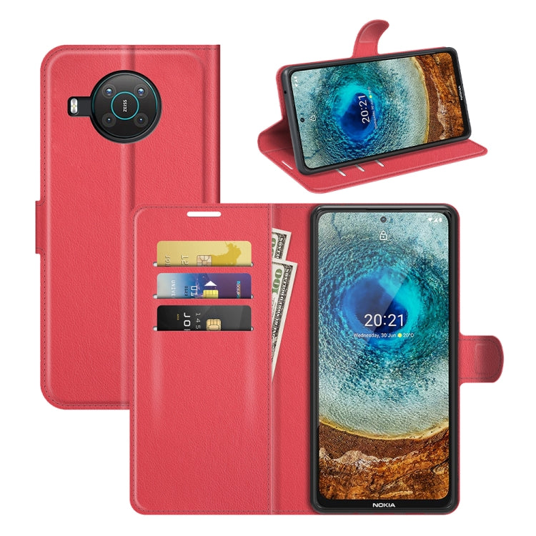 For Nokia X10/X20 Litchi Texture Horizontal Flip Protective Case with Holder & Card Slots & Wallet