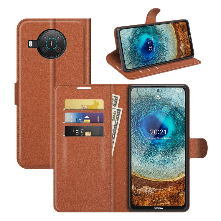 For Nokia X10/X20 Litchi Texture Horizontal Flip Protective Case with Holder & Card Slots & Wallet