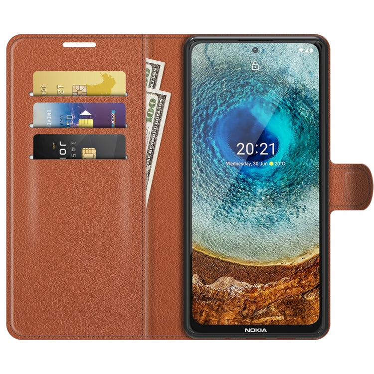 For Nokia X10/X20 Litchi Texture Horizontal Flip Protective Case with Holder & Card Slots & Wallet
