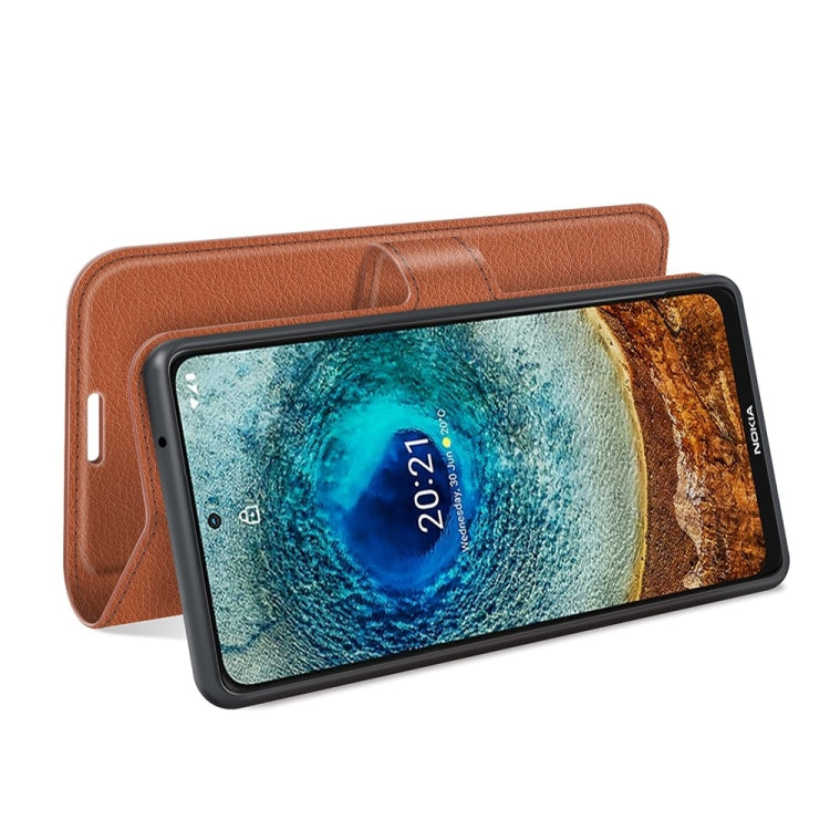 For Nokia X10/X20 Litchi Texture Horizontal Flip Protective Case with Holder & Card Slots & Wallet