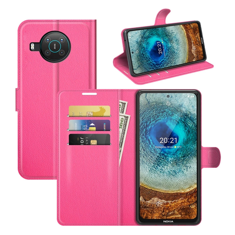 For Nokia X10/X20 Litchi Texture Horizontal Flip Protective Case with Holder & Card Slots & Wallet