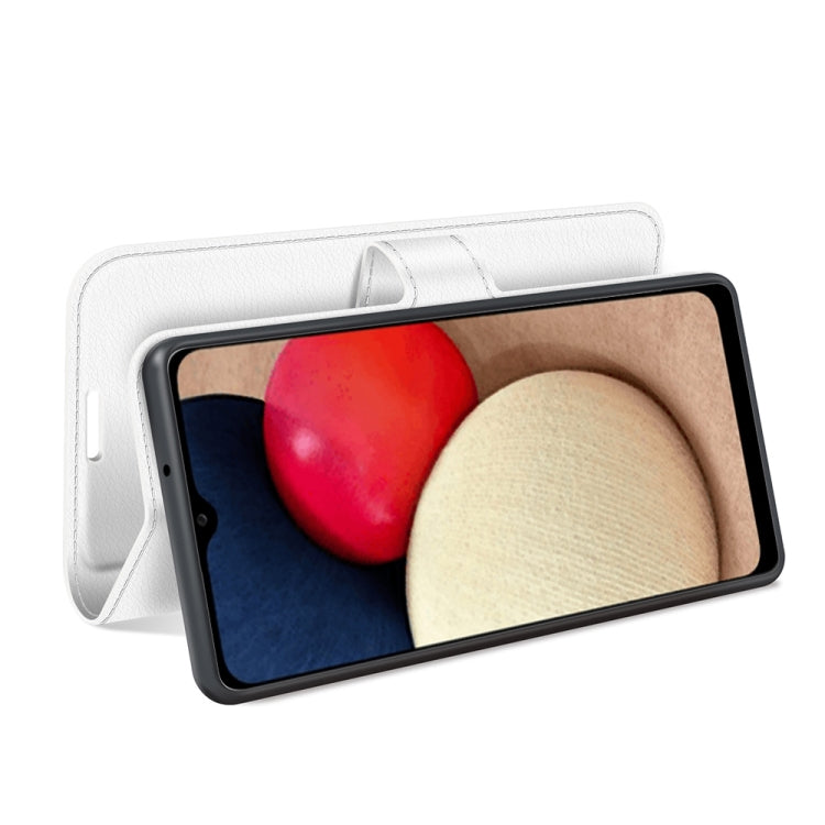 For Samsung Galaxy A03s 166mm Litchi Texture Horizontal Flip Protective Case with Holder & Card Slots & Wallet
