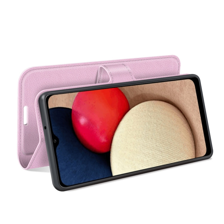For Samsung Galaxy A03s 166mm Litchi Texture Horizontal Flip Protective Case with Holder & Card Slots & Wallet