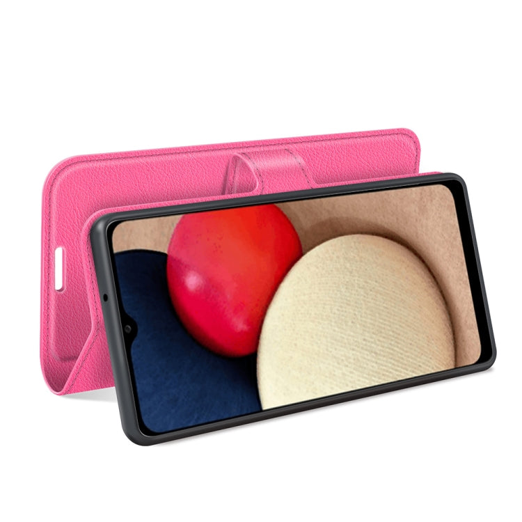 For Samsung Galaxy A03s 166mm Litchi Texture Horizontal Flip Protective Case with Holder & Card Slots & Wallet