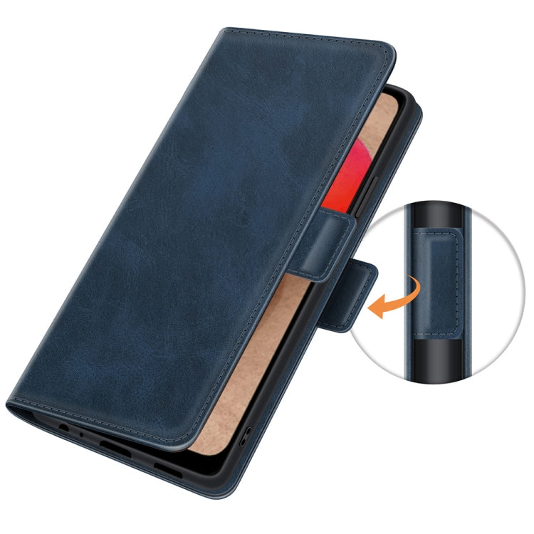 For Samsung Galaxy A03s 166mm Dual-side Magnetic Buckle Horizontal Flip Leather Case with Holder & Card Slots & Wallet