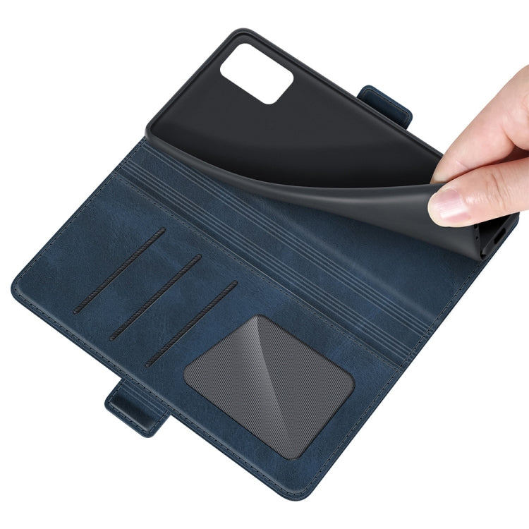 For Samsung Galaxy A03s 166mm Dual-side Magnetic Buckle Horizontal Flip Leather Case with Holder & Card Slots & Wallet
