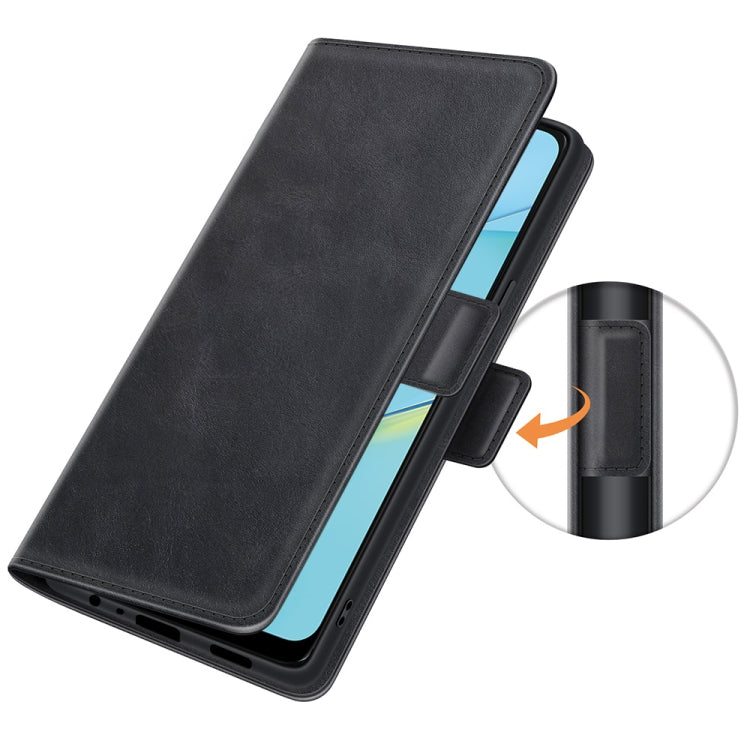 For OPPO A54 4G Dual-side Magnetic Buckle Horizontal Flip Leather Case with Holder & Card Slots & Wallet
