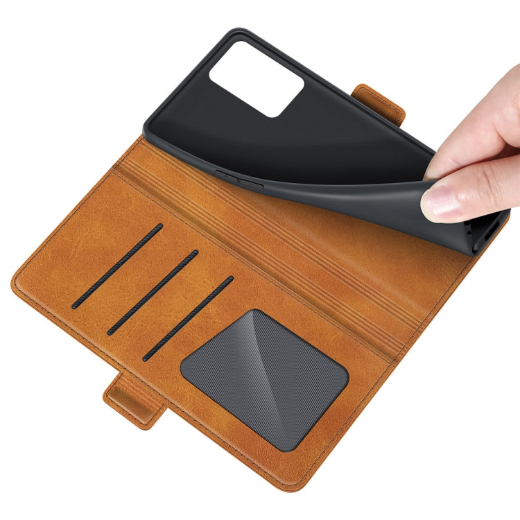 For OPPO A54 4G Dual-side Magnetic Buckle Horizontal Flip Leather Case with Holder & Card Slots & Wallet