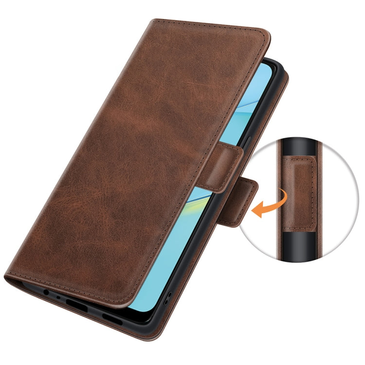 For OPPO A54 4G Dual-side Magnetic Buckle Horizontal Flip Leather Case with Holder & Card Slots & Wallet