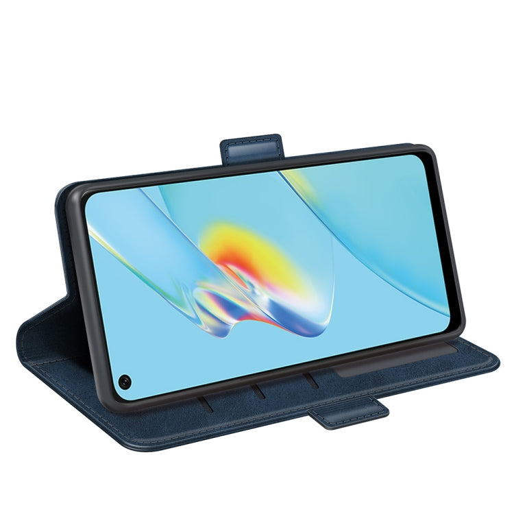 For OPPO A54 4G Dual-side Magnetic Buckle Horizontal Flip Leather Case with Holder & Card Slots & Wallet