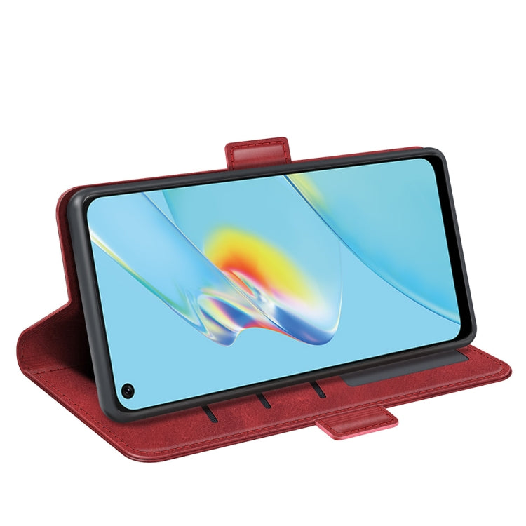 For OPPO A54 4G Dual-side Magnetic Buckle Horizontal Flip Leather Case with Holder & Card Slots & Wallet