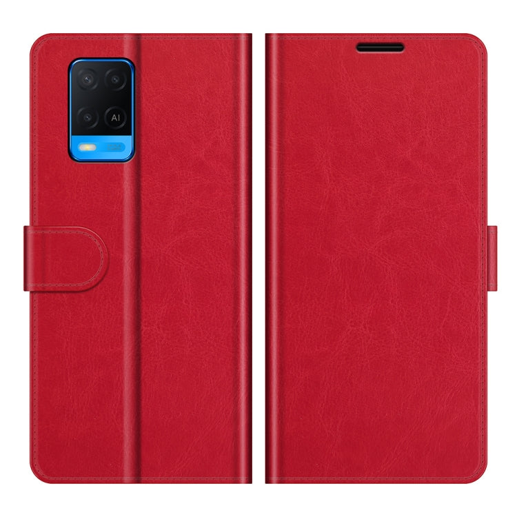 For OPPO A54 4G R64 Texture Single Horizontal Flip Protective Case with Holder & Card Slots & Wallet& Photo Frame