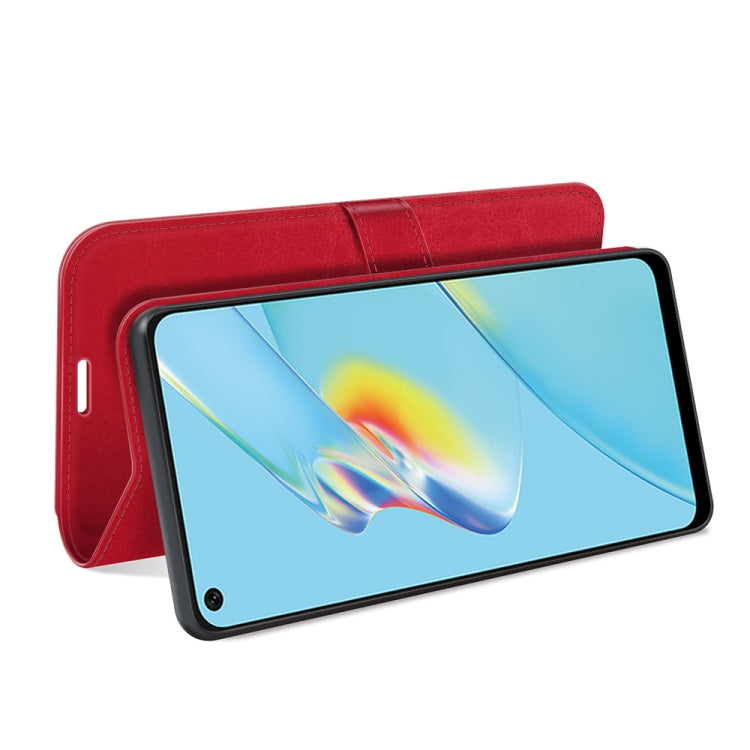 For OPPO A54 4G R64 Texture Single Horizontal Flip Protective Case with Holder & Card Slots & Wallet& Photo Frame