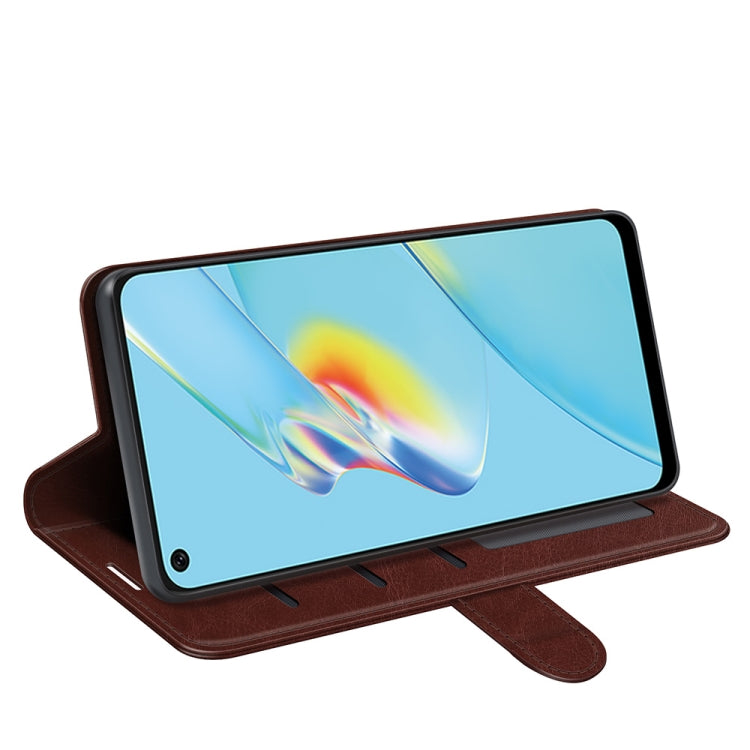 For OPPO A54 4G R64 Texture Single Horizontal Flip Protective Case with Holder & Card Slots & Wallet& Photo Frame