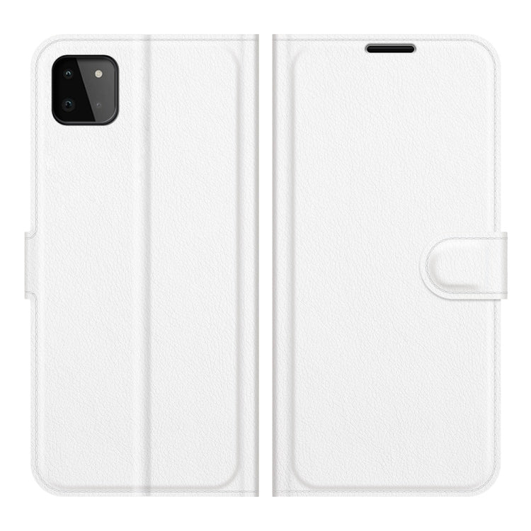 For Samsung Galaxy A22 5G Litchi Texture Horizontal Flip Protective Case with Holder & Card Slots & Wallet