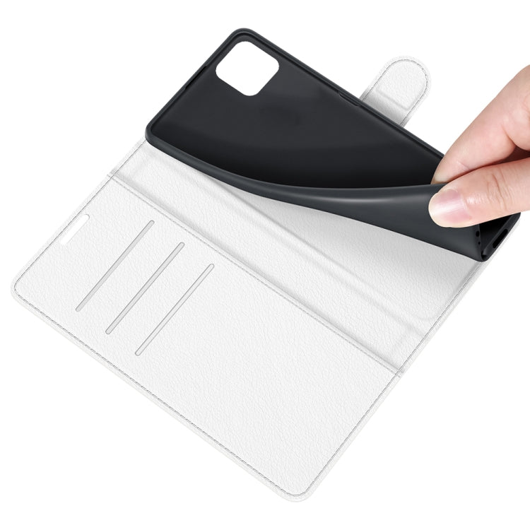 For Samsung Galaxy A22 5G Litchi Texture Horizontal Flip Protective Case with Holder & Card Slots & Wallet