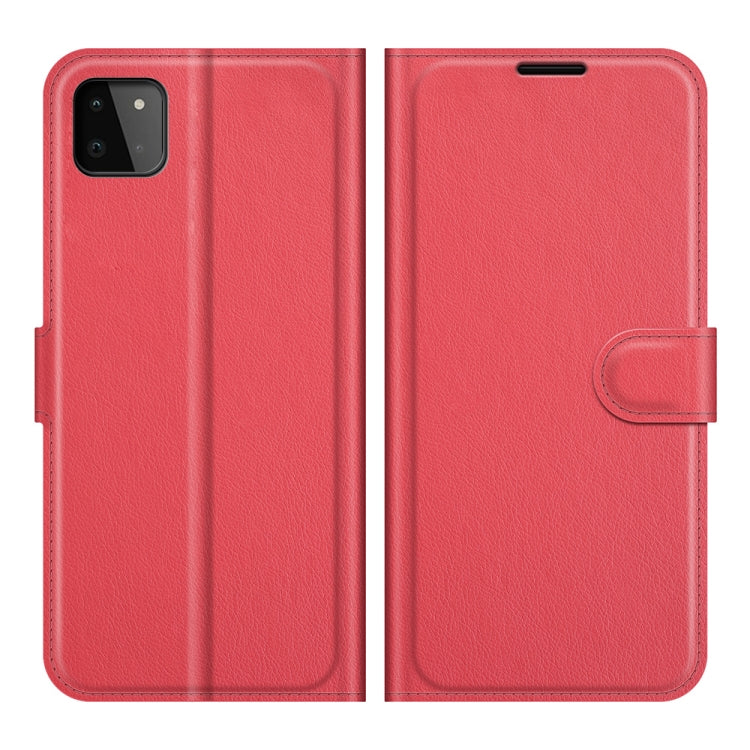 For Samsung Galaxy A22 5G Litchi Texture Horizontal Flip Protective Case with Holder & Card Slots & Wallet