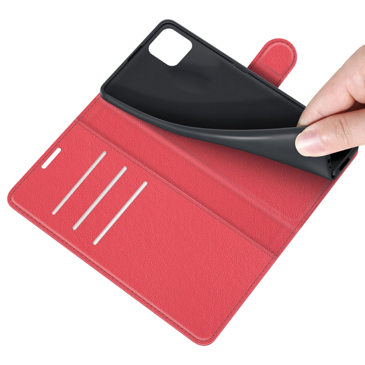 For Samsung Galaxy A22 5G Litchi Texture Horizontal Flip Protective Case with Holder & Card Slots & Wallet