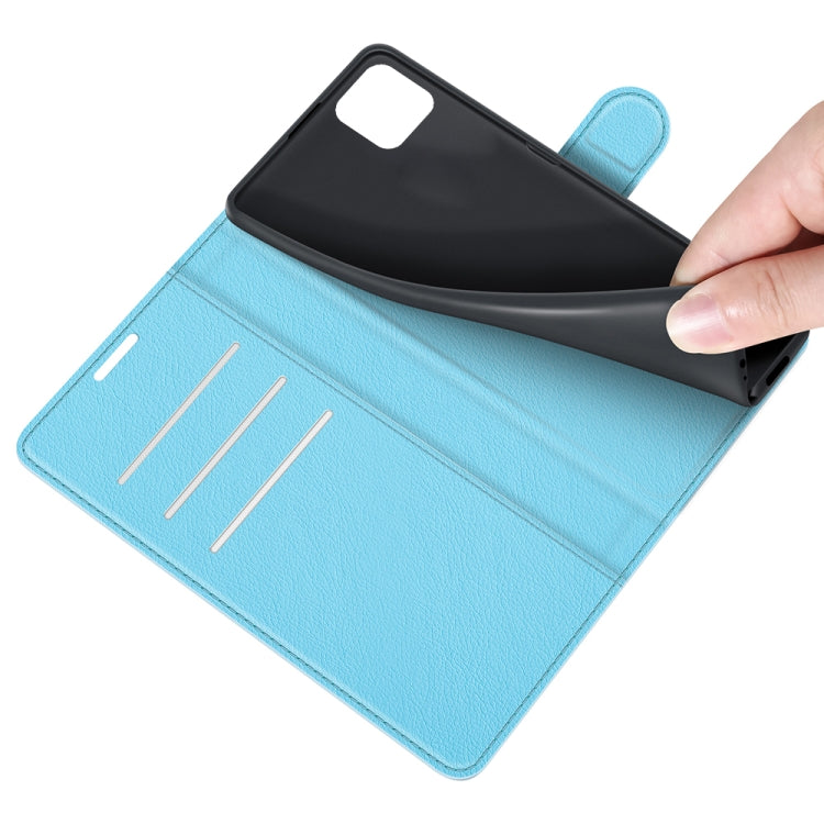 For Samsung Galaxy A22 5G Litchi Texture Horizontal Flip Protective Case with Holder & Card Slots & Wallet