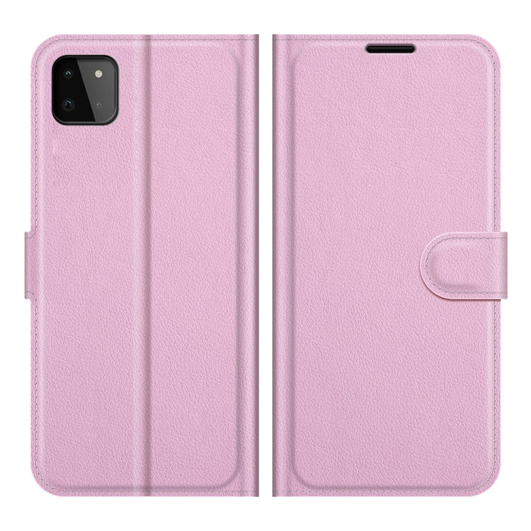 For Samsung Galaxy A22 5G Litchi Texture Horizontal Flip Protective Case with Holder & Card Slots & Wallet
