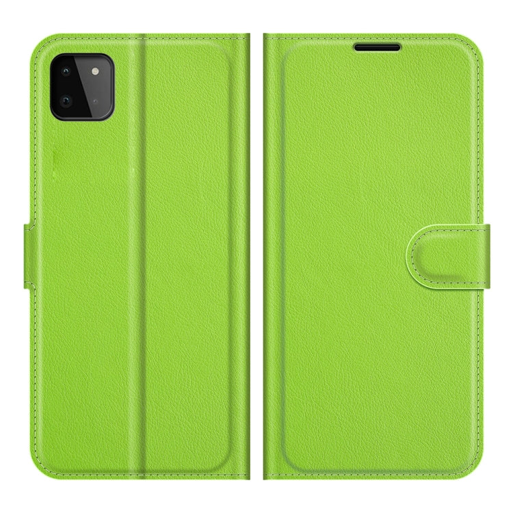For Samsung Galaxy A22 5G Litchi Texture Horizontal Flip Protective Case with Holder & Card Slots & Wallet