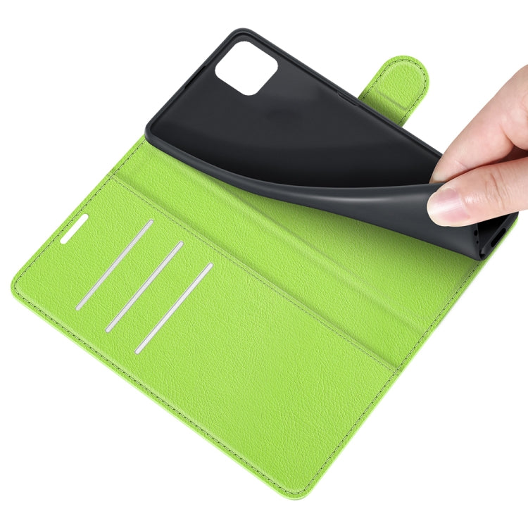 For Samsung Galaxy A22 5G Litchi Texture Horizontal Flip Protective Case with Holder & Card Slots & Wallet