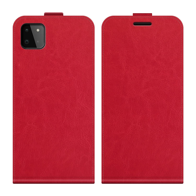 For Samsung Galaxy A22 5G R64 Texture Single Vertical Flip Leather Protective Case with Card Slots & Photo Frame