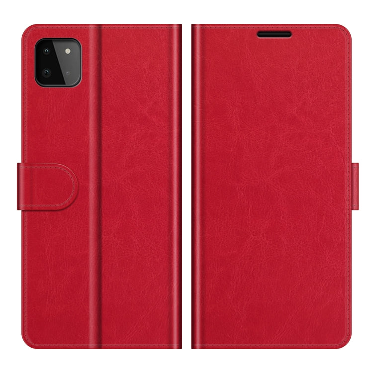 For Samsung Galaxy A22 5G R64 Texture Single Horizontal Flip Protective Case with Holder & Card Slots & Wallet& Photo Frame