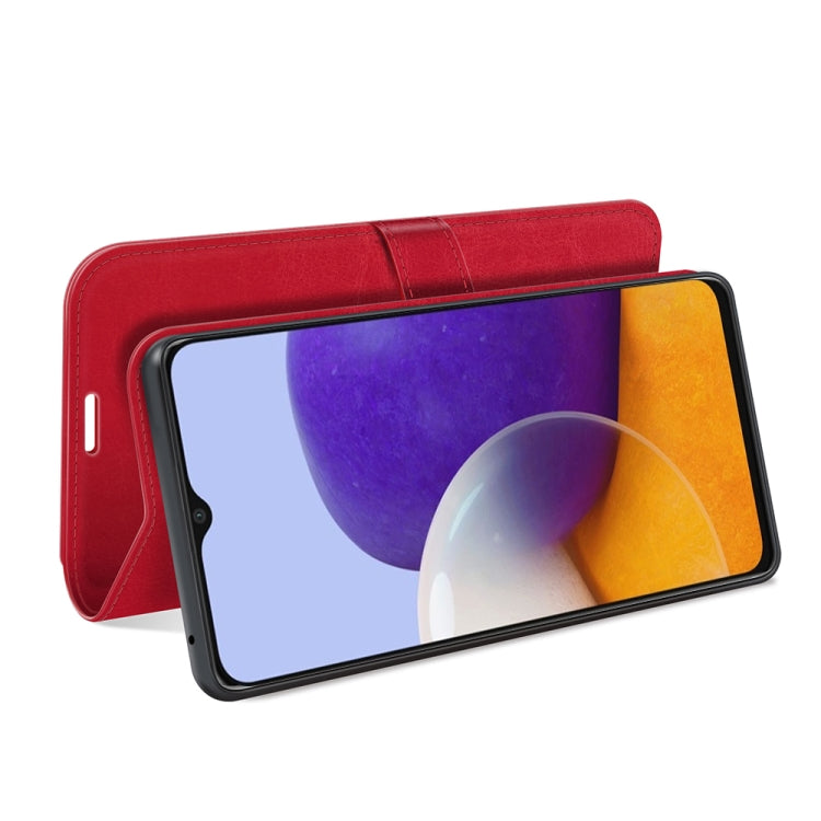For Samsung Galaxy A22 5G R64 Texture Single Horizontal Flip Protective Case with Holder & Card Slots & Wallet& Photo Frame