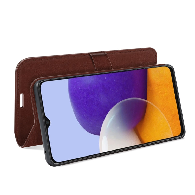 For Samsung Galaxy A22 5G R64 Texture Single Horizontal Flip Protective Case with Holder & Card Slots & Wallet& Photo Frame
