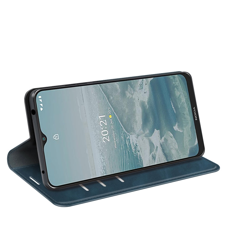 For Nokia G10/G20 Retro-skin Business Magnetic Suction Leather Case with Holder & Card Slots & Wallet