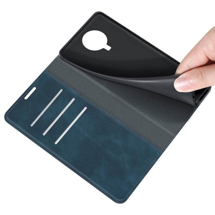 For Nokia G10/G20 Retro-skin Business Magnetic Suction Leather Case with Holder & Card Slots & Wallet