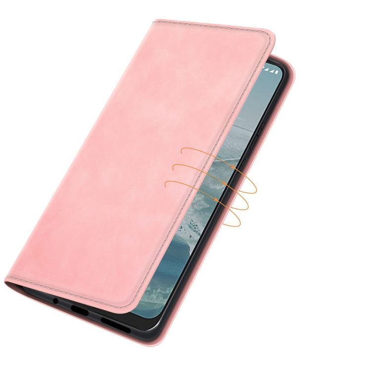 For Nokia G10/G20 Retro-skin Business Magnetic Suction Leather Case with Holder & Card Slots & Wallet