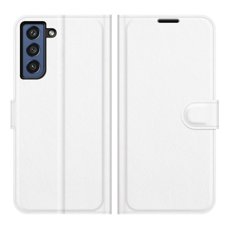 For Galaxy S21 FE Litchi Texture Horizontal Flip Protective Case with Holder & Card Slots & Wallet