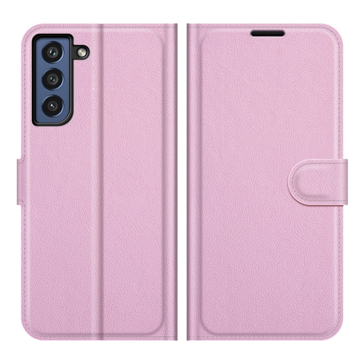 For Galaxy S21 FE Litchi Texture Horizontal Flip Protective Case with Holder & Card Slots & Wallet