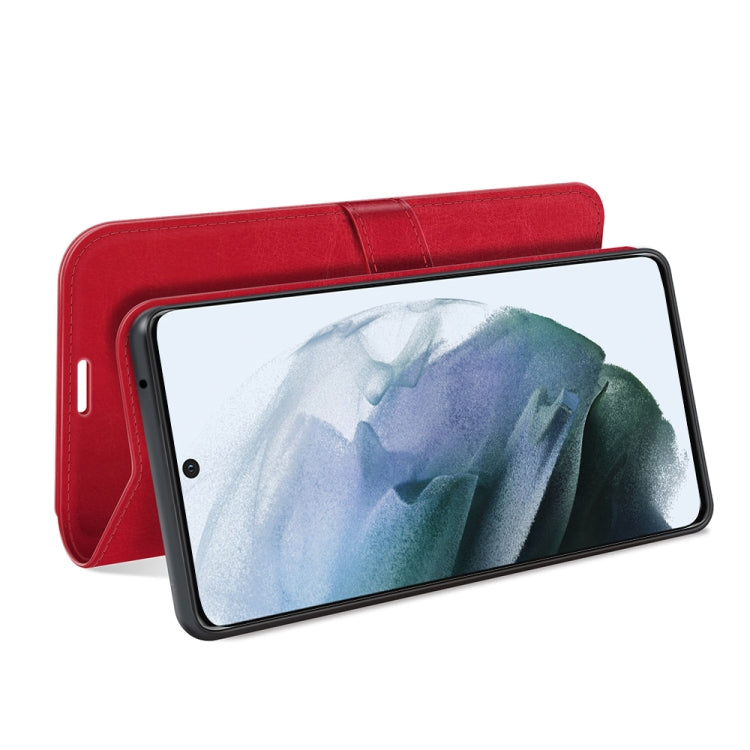 For Samsung Galaxy S21 FE R64 Texture Single Horizontal Flip Protective Case with Holder & Card Slots & Wallet& Photo Frame