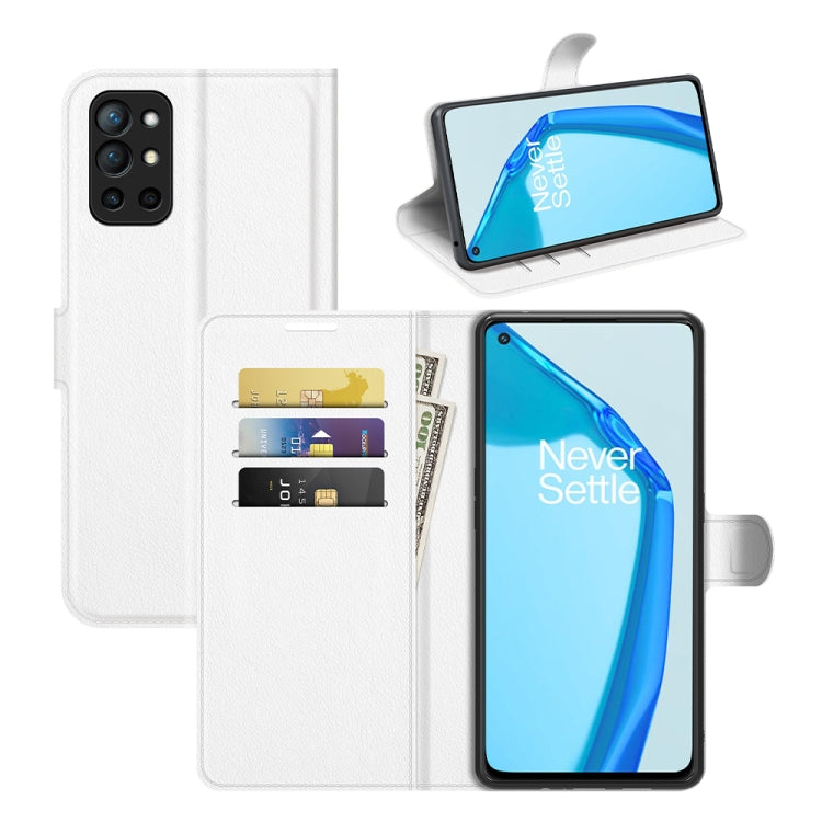 For OnePlus 9R Litchi Texture Horizontal Flip Protective Case with Holder & Card Slots & Wallet