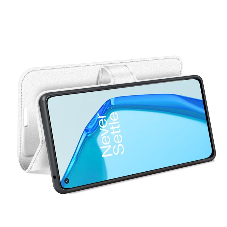 For OnePlus 9R Litchi Texture Horizontal Flip Protective Case with Holder & Card Slots & Wallet