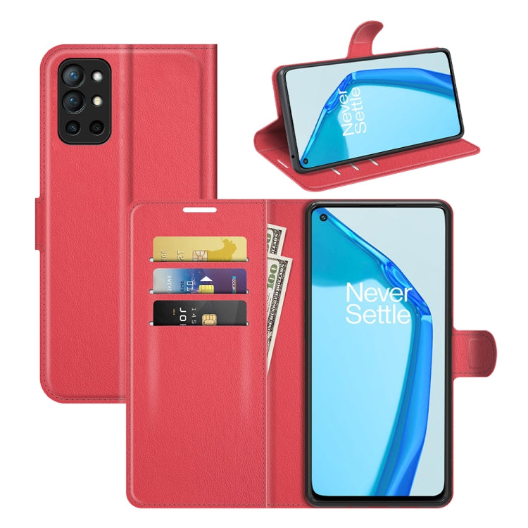 For OnePlus 9R Litchi Texture Horizontal Flip Protective Case with Holder & Card Slots & Wallet