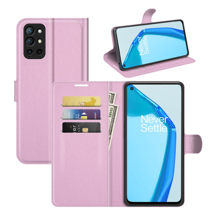 For OnePlus 9R Litchi Texture Horizontal Flip Protective Case with Holder & Card Slots & Wallet